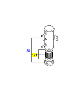 Filtre pompe alimentation TAKEUCHI Y129535-52150